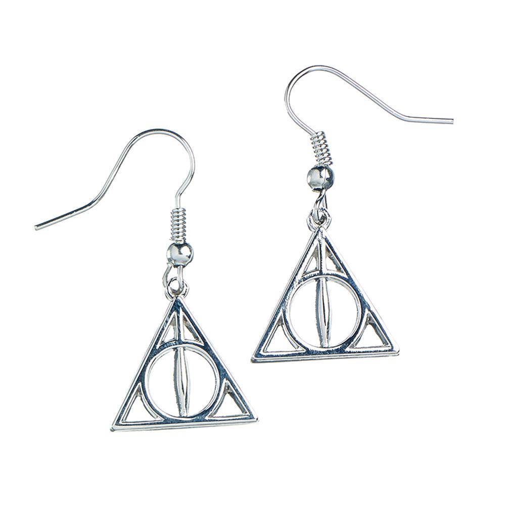 Harry Potter Silver Plated Earrings Deathly Hallows - Buy Silver Plated at GiftMasters.co.uk