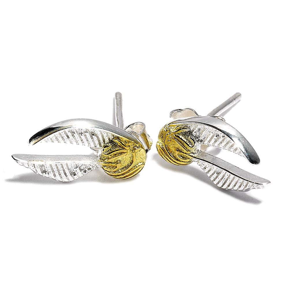 Harry Potter Silver Plated Earrings Golden Snitch - Buy Silver Plated at GiftMasters.co.uk