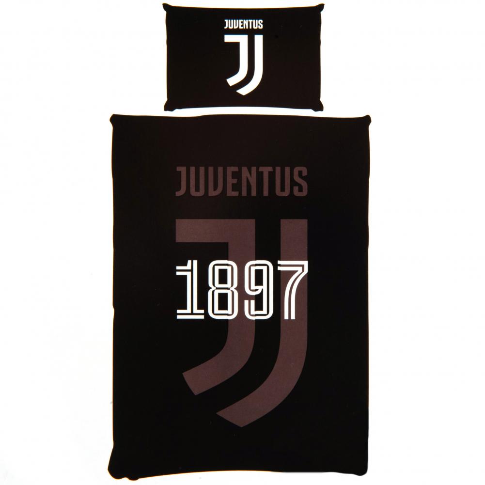 Juventus FC Big Crest Single Duvet Set - Buy Bed Linen at GiftMasters.co.uk