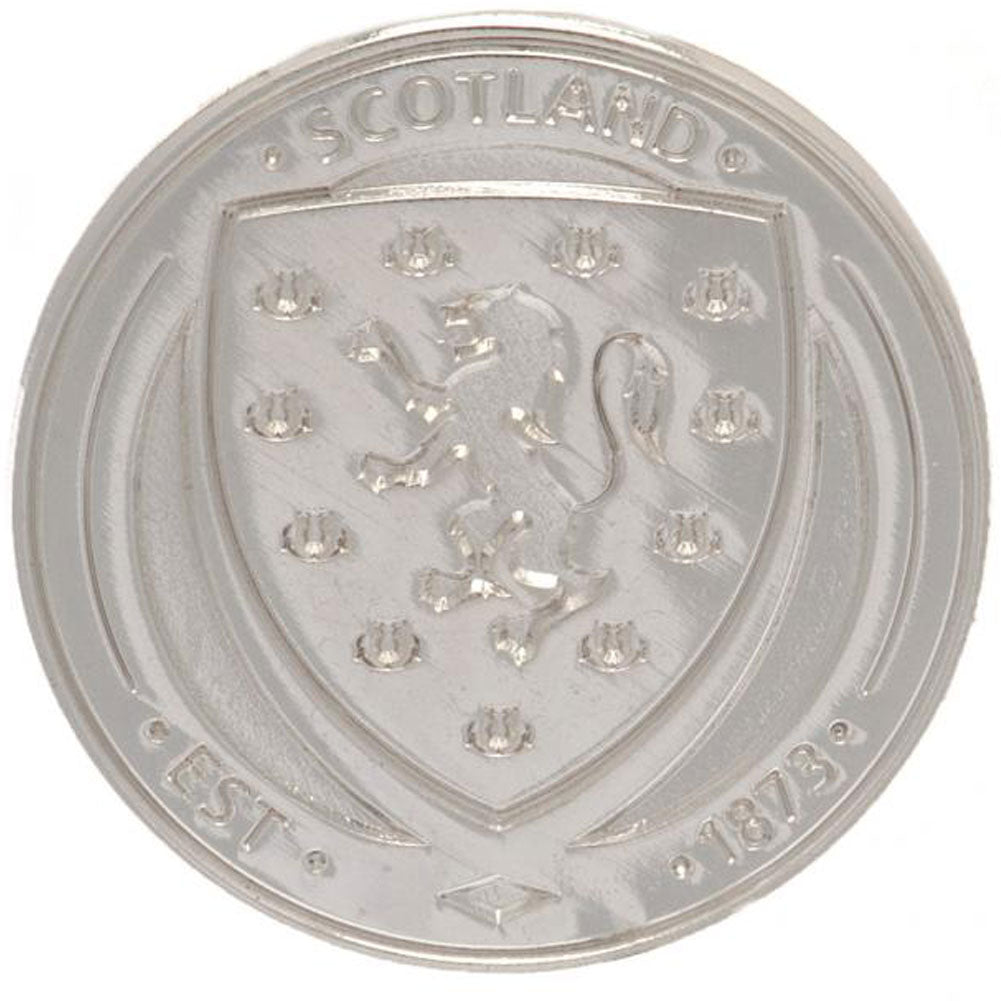Scottish FA Silver Plated Crest Badge - Buy Badges at GiftMasters.co.uk