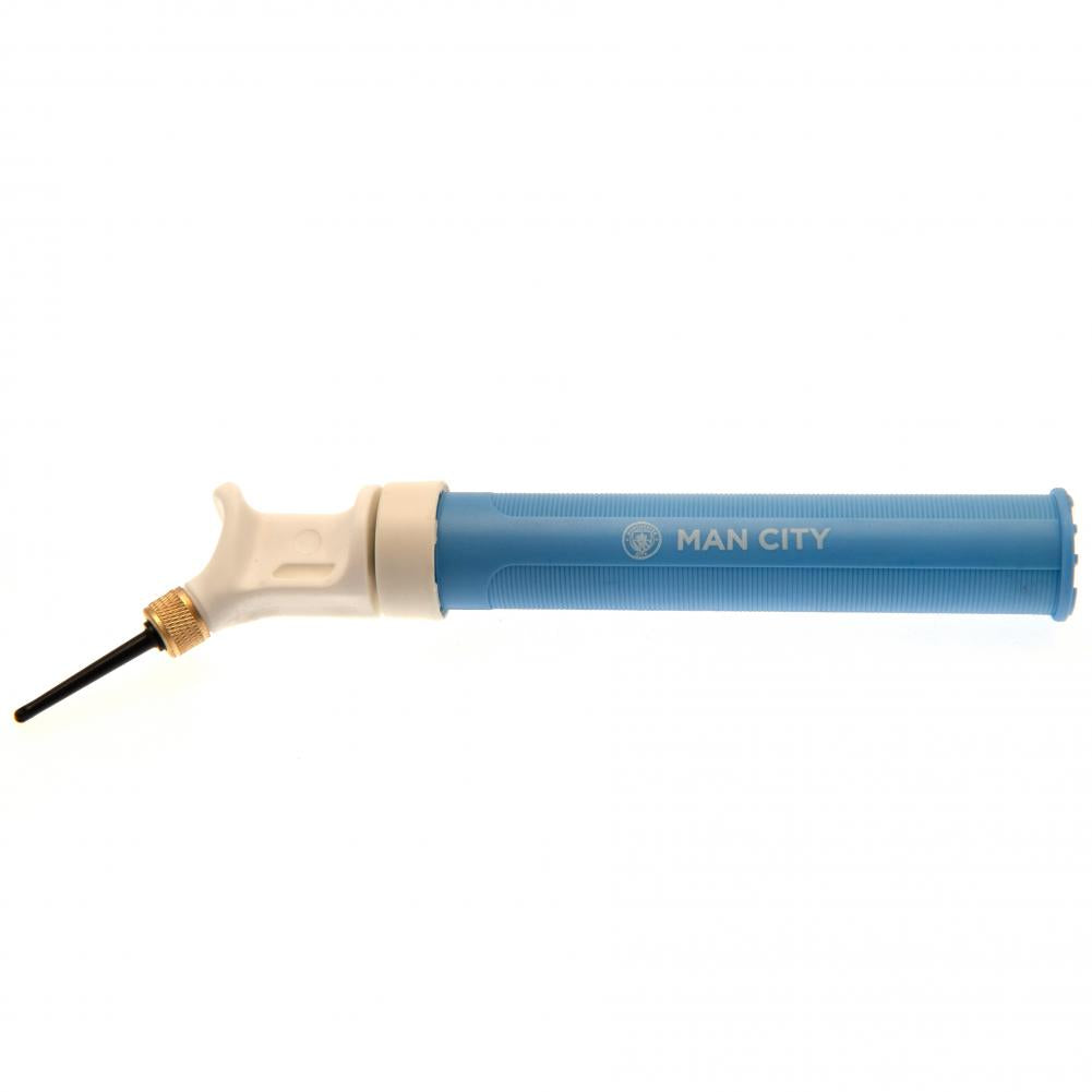 Manchester City FC Dual Action Football Pump - Buy  at GiftMasters.co.uk