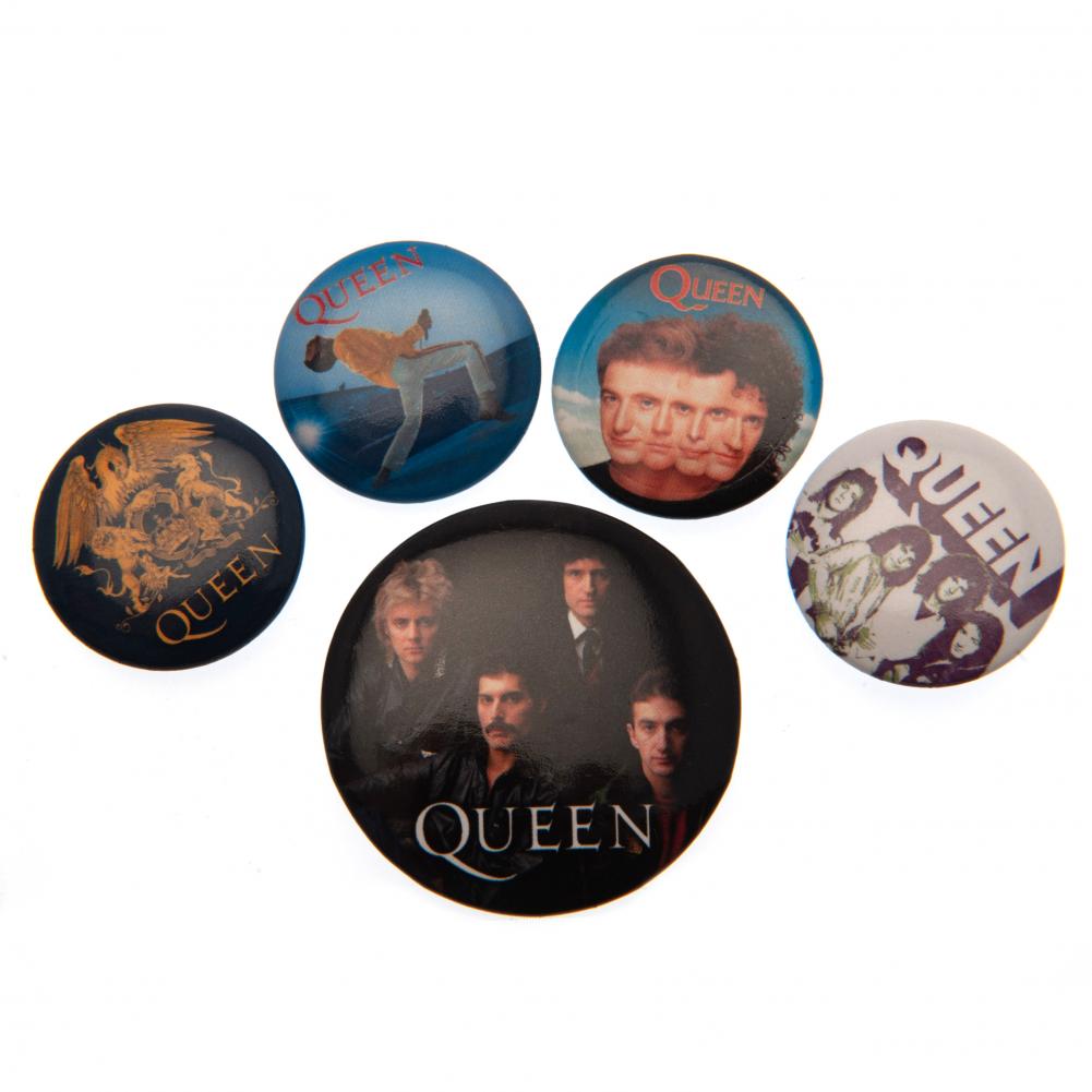 Queen Button Badge Set - Buy Badges at GiftMasters.co.uk