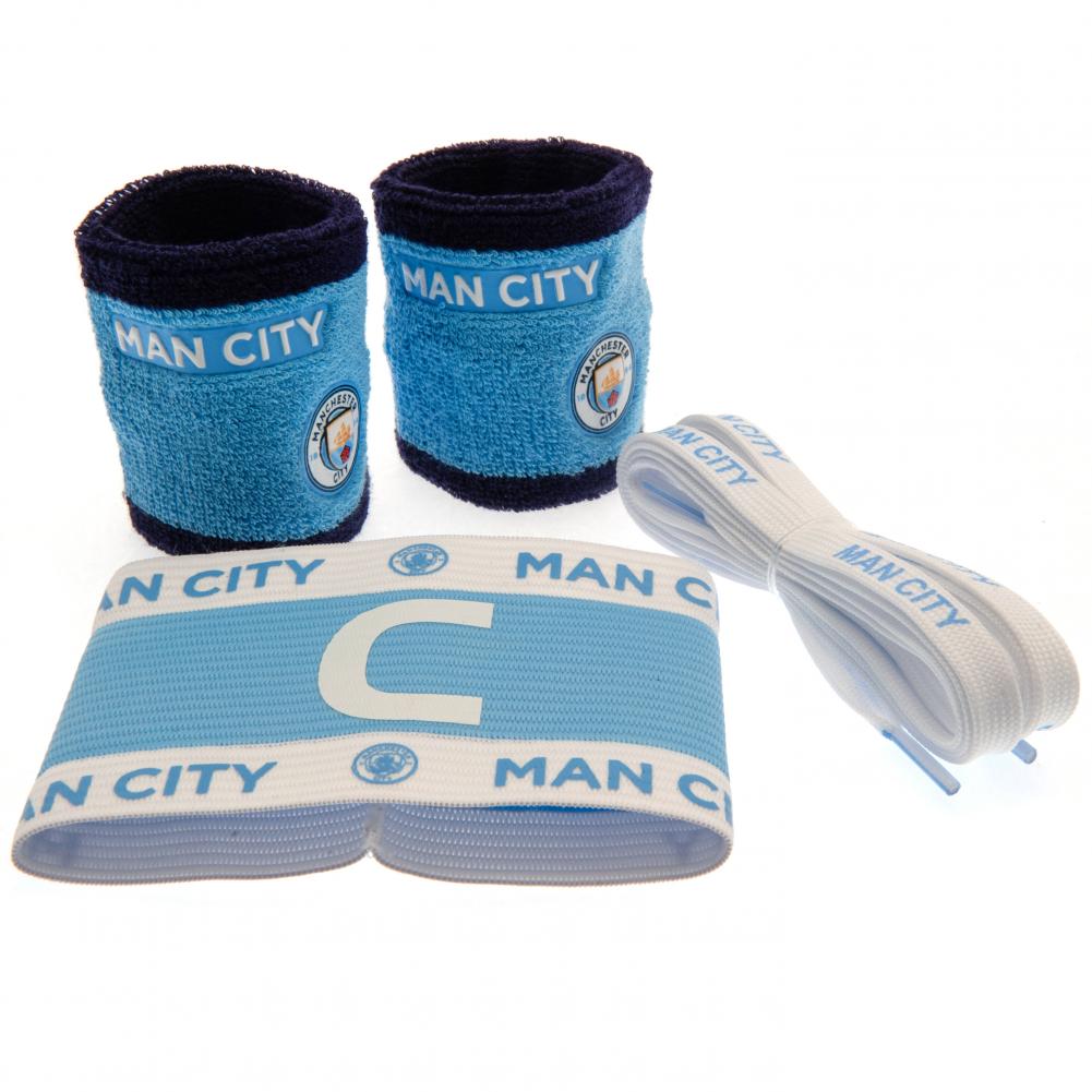 Manchester City FC Accessories Set - Buy Pumps & Sets at GiftMasters.co.uk