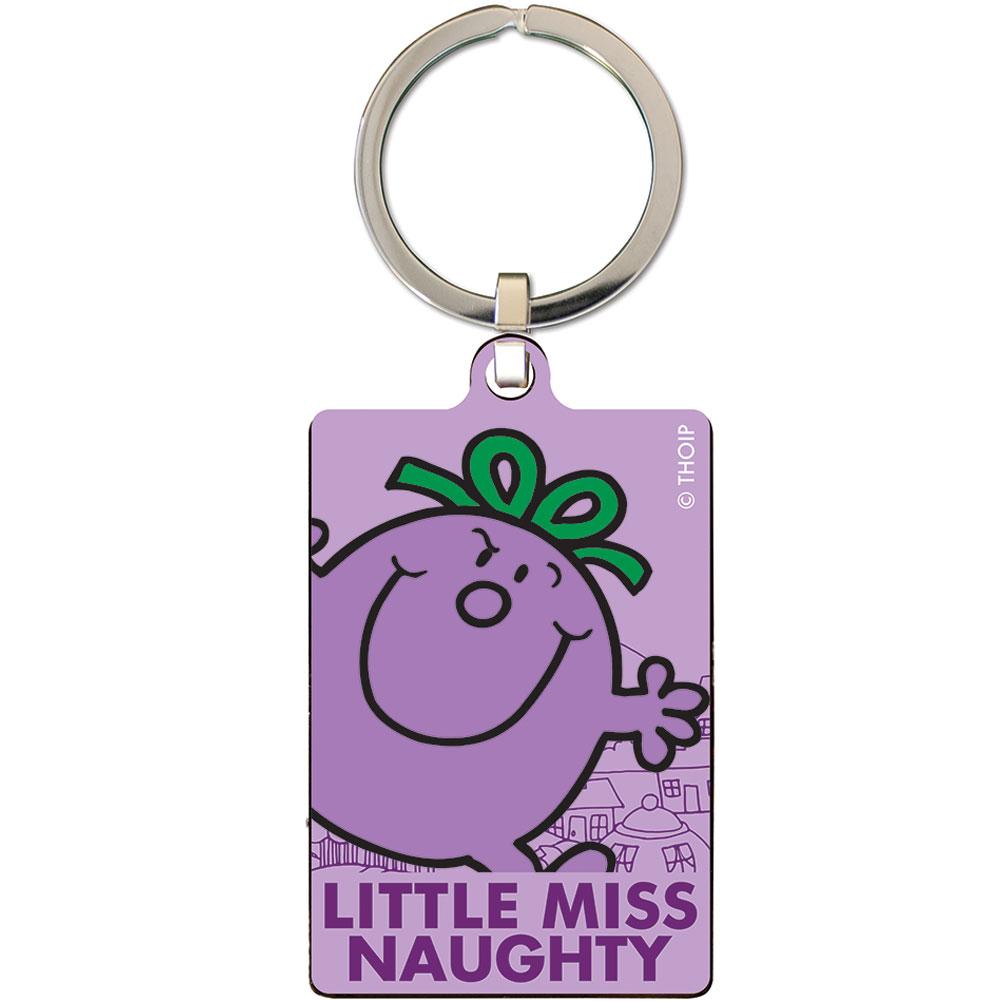 Little Miss Naughty Metal Keyring - Buy Keyrings at GiftMasters.co.uk