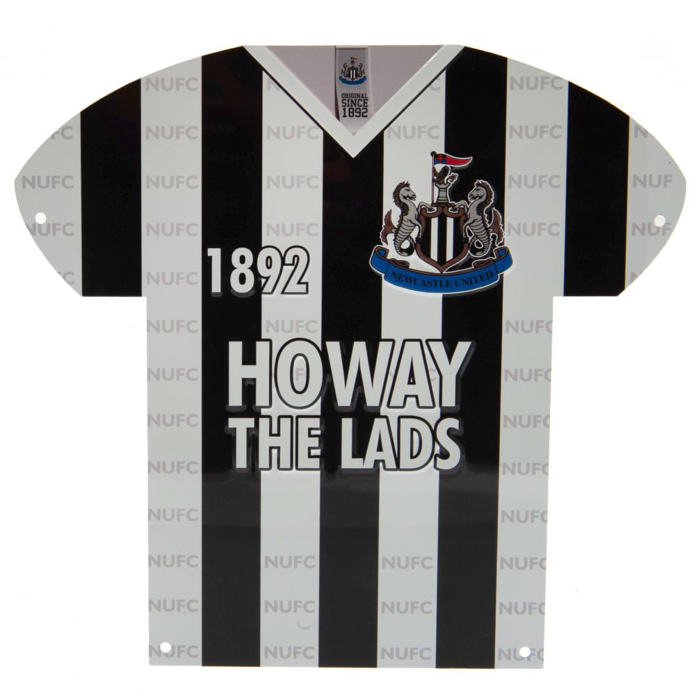Newcastle United FC Metal Shirt Sign - Buy Metal Signs at GiftMasters.co.uk