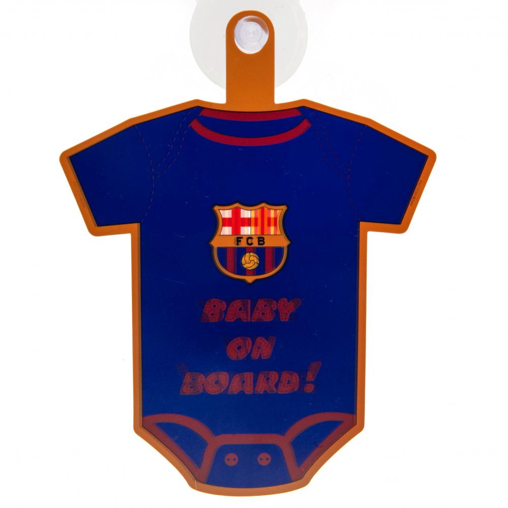 FC Barcelona Baby On Board Sign - Buy Hang Ups & Stickers at GiftMasters.co.uk