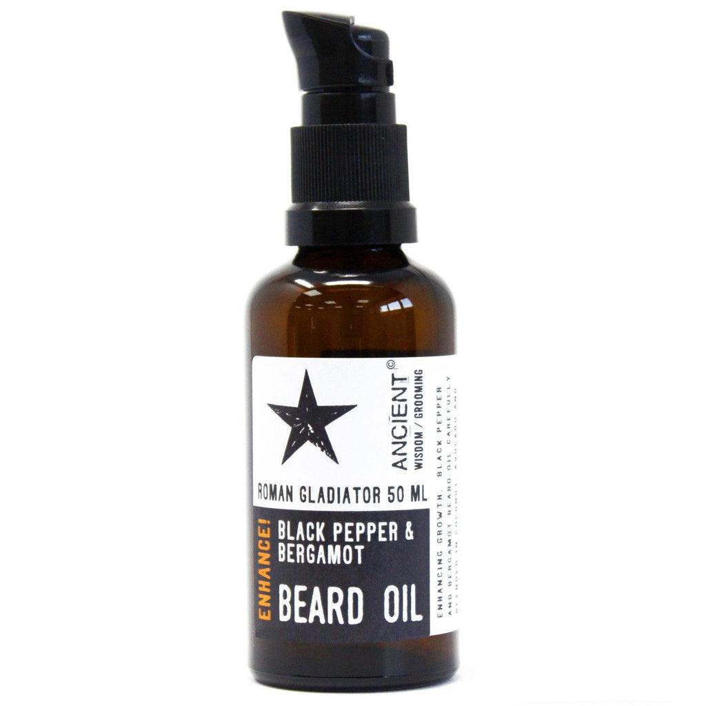 50ml Beard Oil - Roman Gladiator - Enhance! - Buy 0.06 at GiftMasters.co.uk