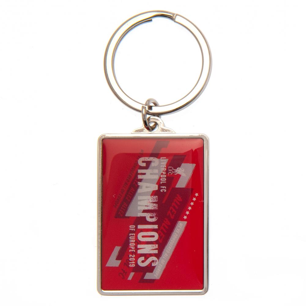 Liverpool FC Champions Of Europe Keyring - Buy Keyrings at GiftMasters.co.uk