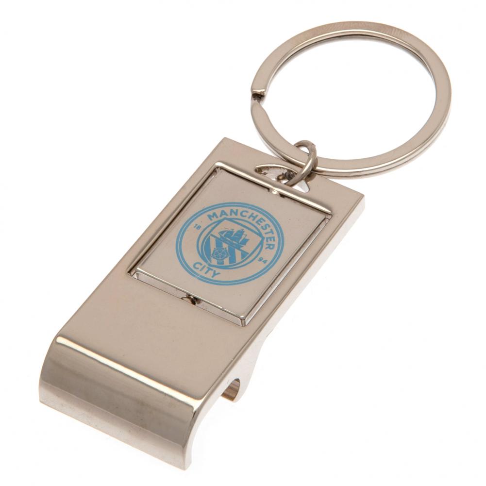 Manchester City FC Executive Bottle Opener Keyring - Buy Keyrings & Pens at GiftMasters.co.uk
