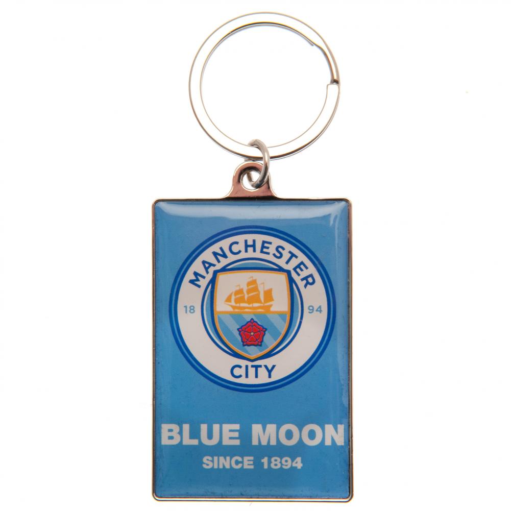 Manchester City FC Deluxe Keyring - Buy Keyrings & Pens at GiftMasters.co.uk
