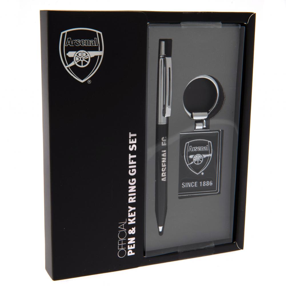 Arsenal FC Pen & Keyring Set - Buy Keyrings & Pens at GiftMasters.co.uk