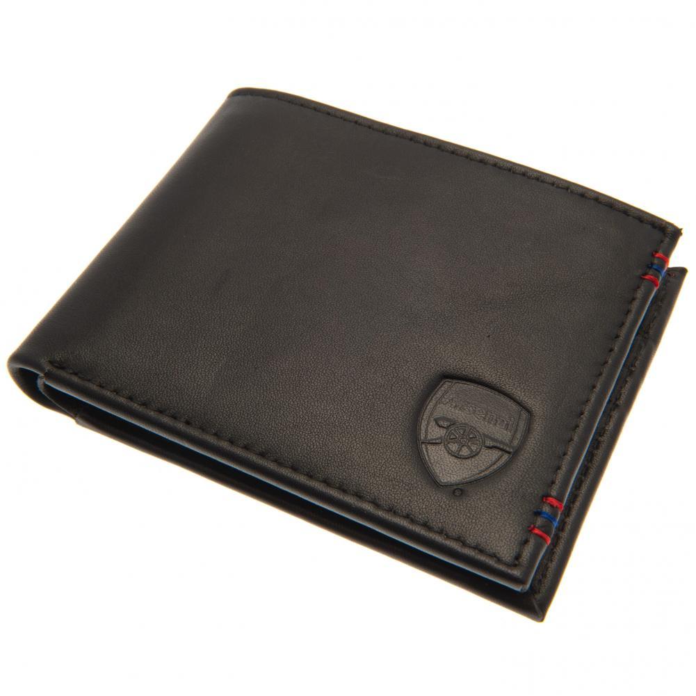 Arsenal FC Leather Stitched Wallet - Buy Wallets & Purses at GiftMasters.co.uk