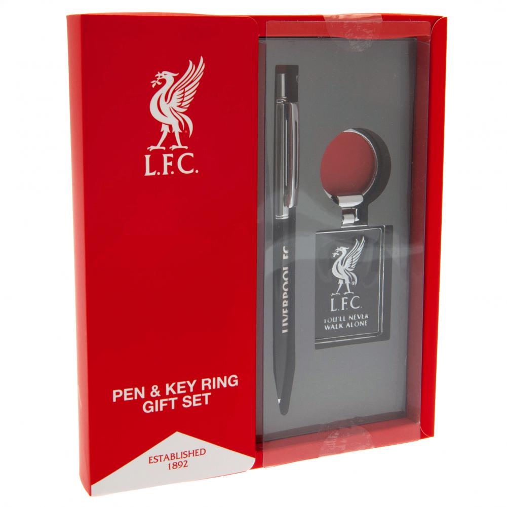 Liverpool FC Pen & Keyring Set - Buy Keyrings & Pens at GiftMasters.co.uk
