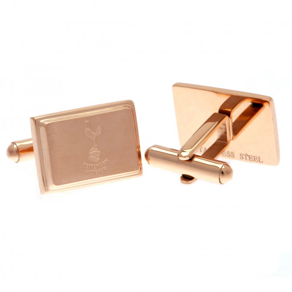 Tottenham Hotspur FC Rose Gold Plated Cufflinks - Buy Cufflinks at GiftMasters.co.uk