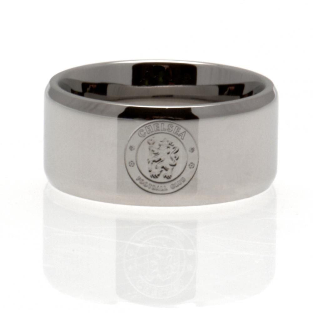 Chelsea FC Band Ring - Buy Stainless Steel at GiftMasters.co.uk