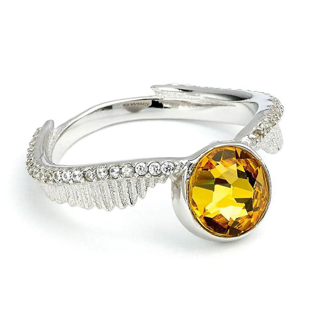 Harry Potter Sterling Silver Crystal Ring Golden Snitch - Buy Sterling Silver at GiftMasters.co.uk