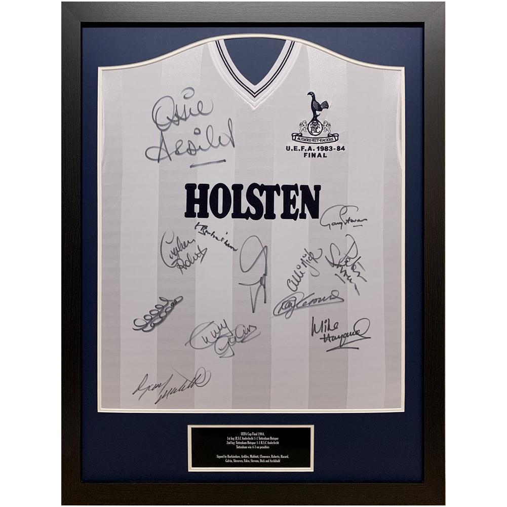 Tottenham Hotspur FC 1984 UEFA Cup Final Signed Shirt (Framed) - Buy Shirts at GiftMasters.co.uk