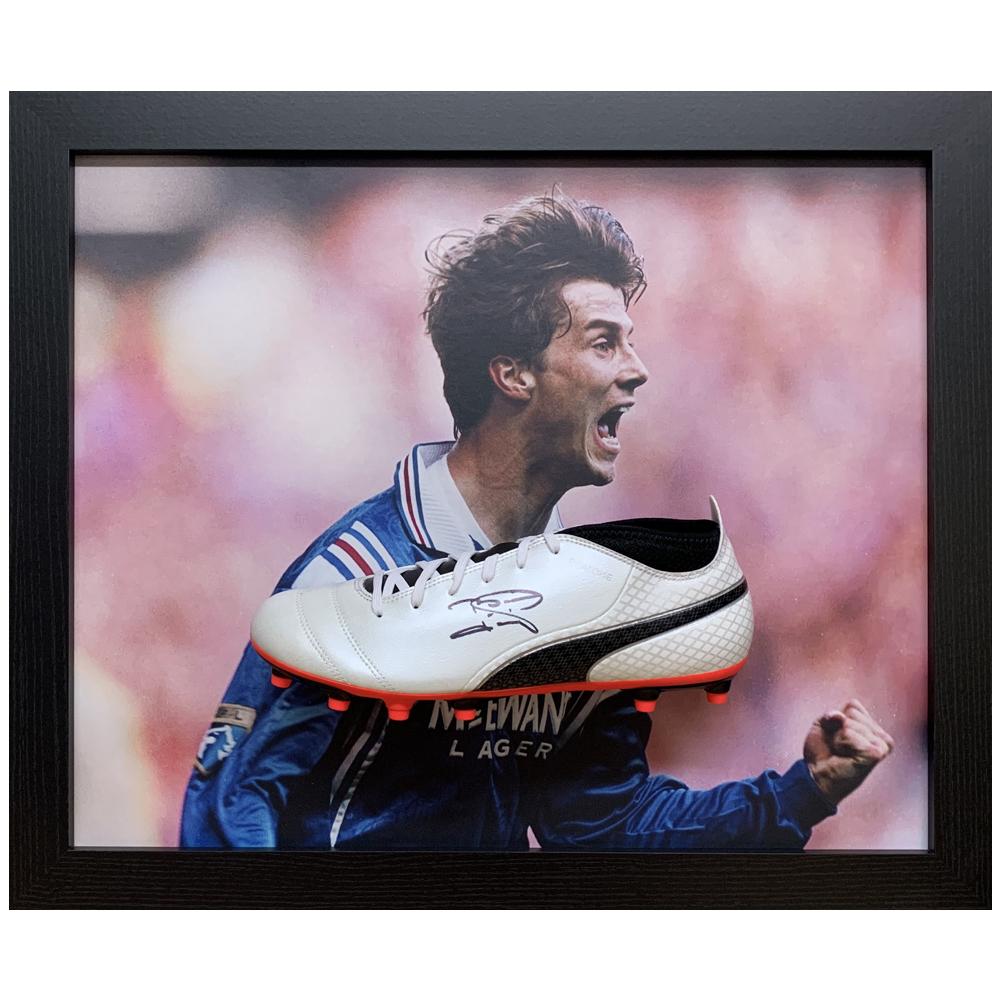 Rangers FC Laudrup Signed Boot (Framed) - Buy Gloves & Boots at GiftMasters.co.uk