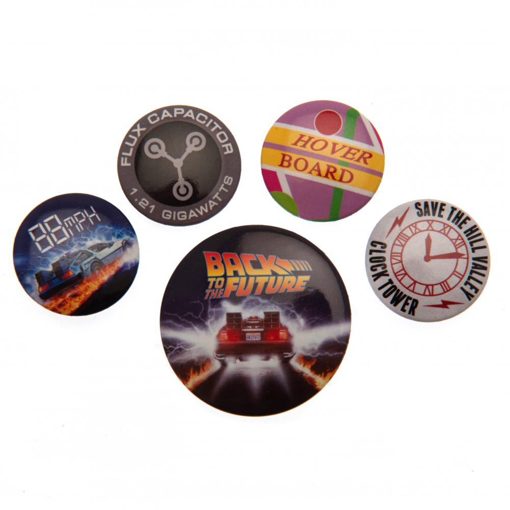 Back To The Future Button Badge Set - Buy Badges at GiftMasters.co.uk