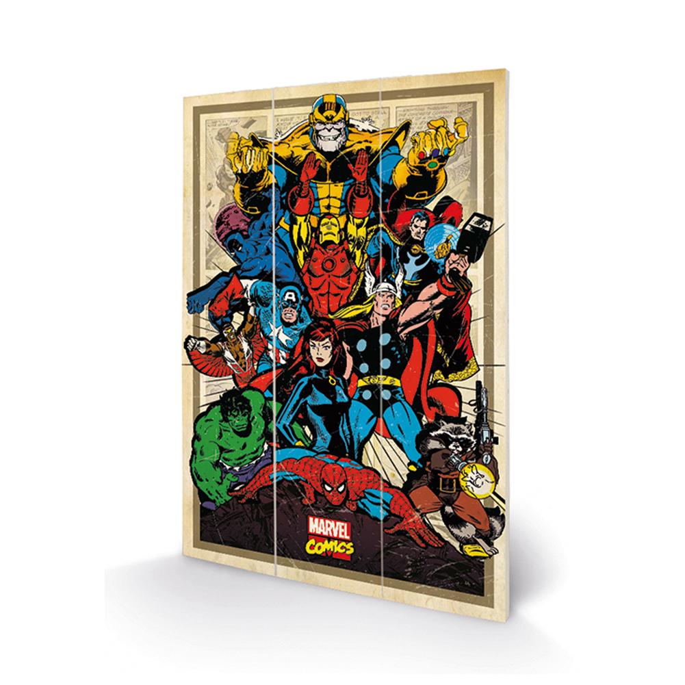 Marvel Comics Wood Print - Buy Pictures at GiftMasters.co.uk