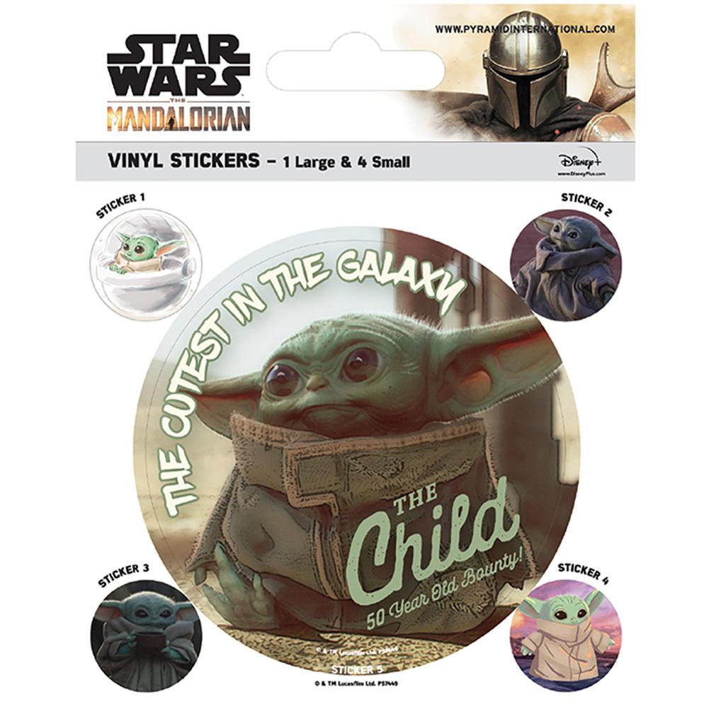 Star Wars: The Mandalorian Grogu Stickers - Buy Stickers at GiftMasters.co.uk