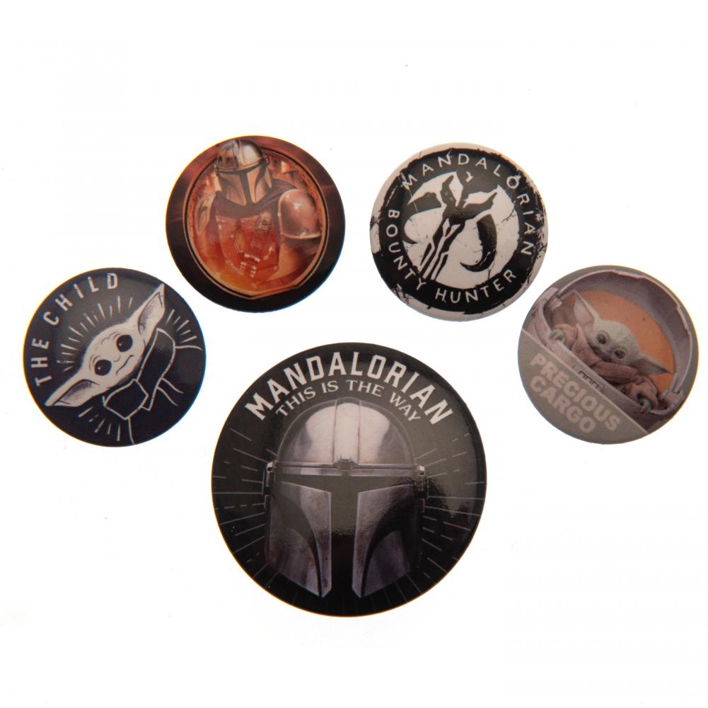 Star Wars: The Mandalorian Button Badge Set - Buy Badges at GiftMasters.co.uk