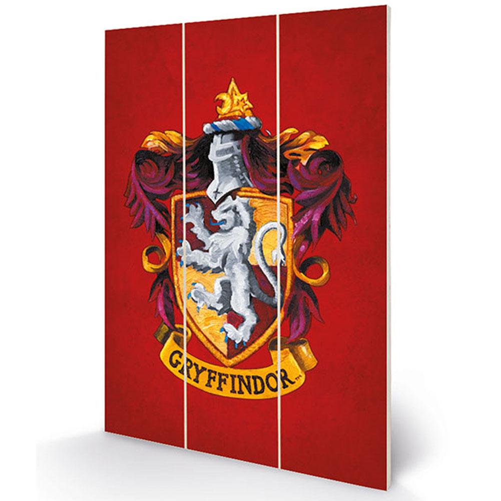 Harry Potter Gryffindor Wood Print - Buy Pictures at GiftMasters.co.uk