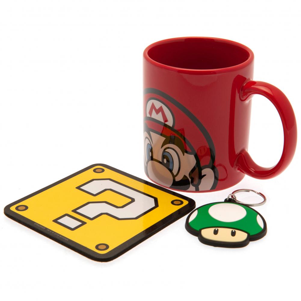 Super Mario Mug & Coaster Set Mario - Buy Gift Sets at GiftMasters.co.uk
