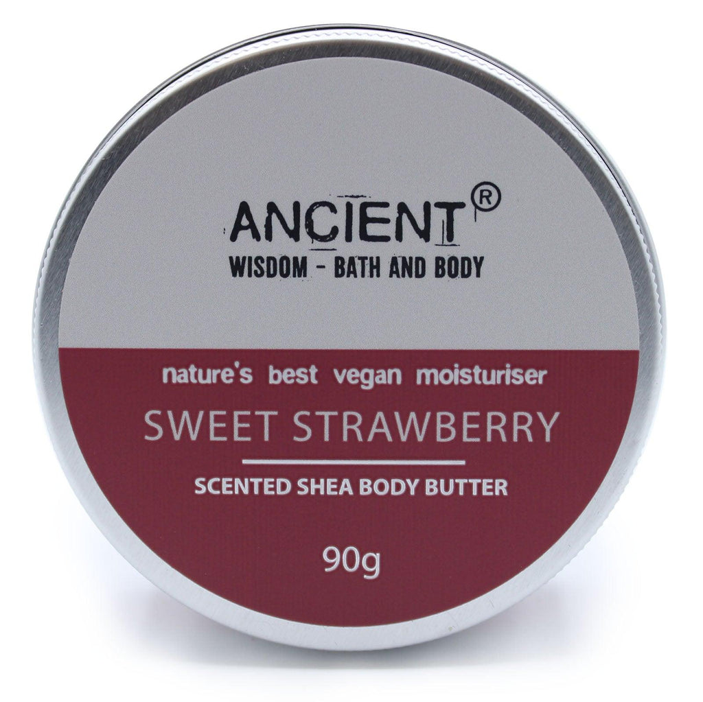 Scented Shea Body Butter 90g - Sweet Strawberry - Buy 0.09 at GiftMasters.co.uk