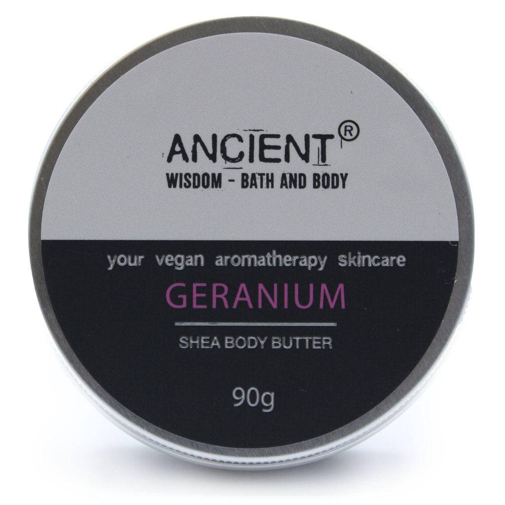 Aromatherapy Shea Body Butter 90g - Geranium - Buy 0.09 at GiftMasters.co.uk