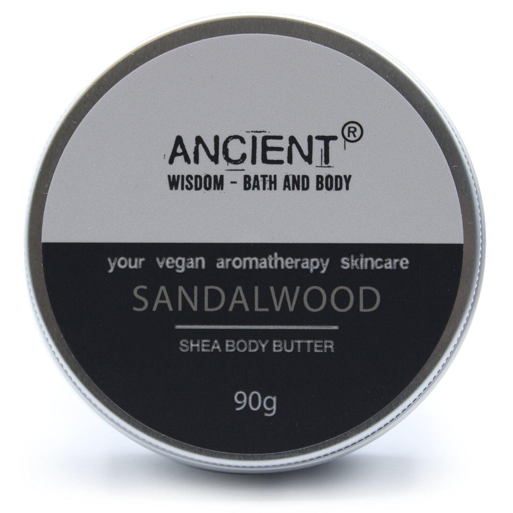 Aromatherapy Shea Body Butter 90g - Sandalwood - Buy 0.09 at GiftMasters.co.uk