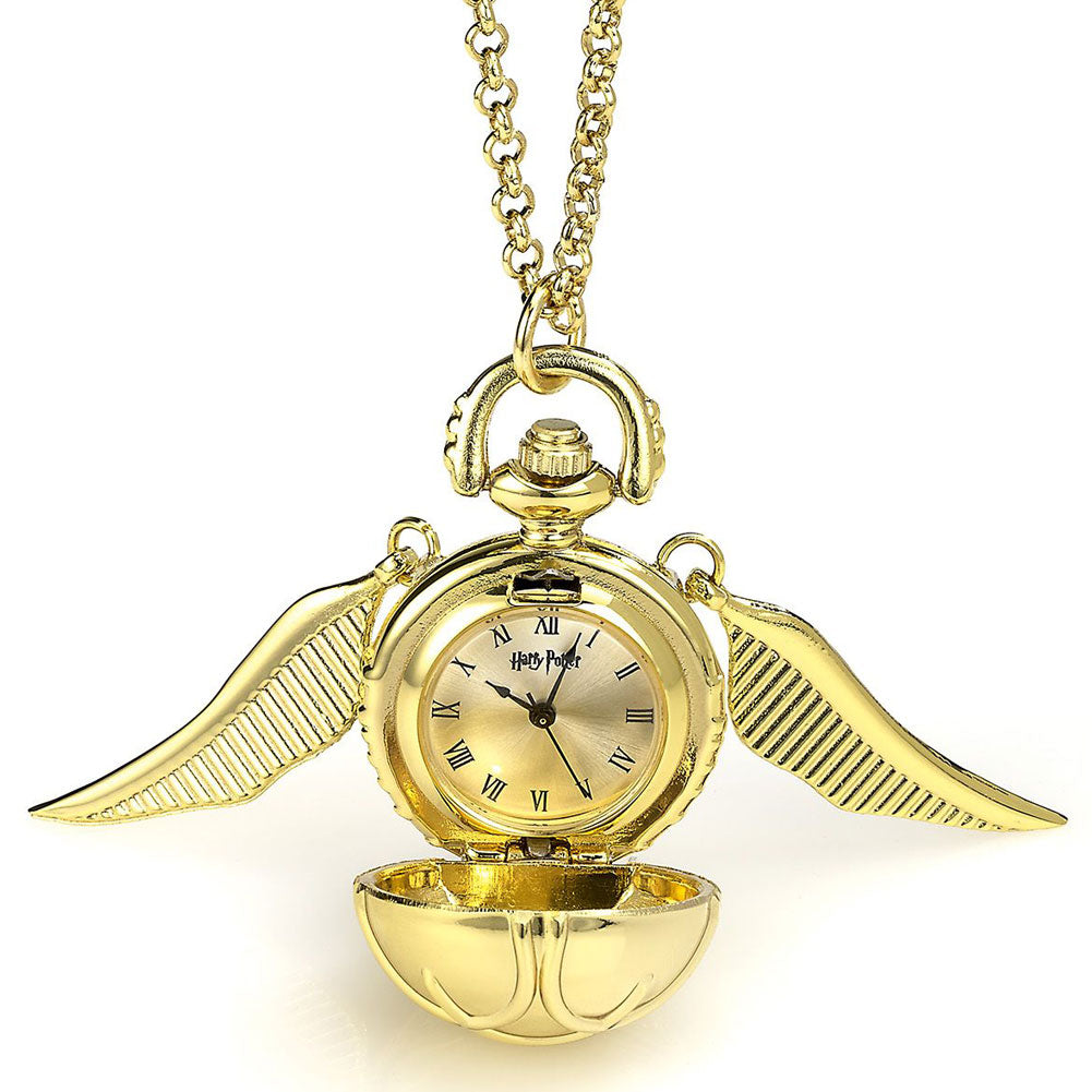 Harry Potter Gold Plated Golden Snitch Watch Necklace - Buy Watches at GiftMasters.co.uk