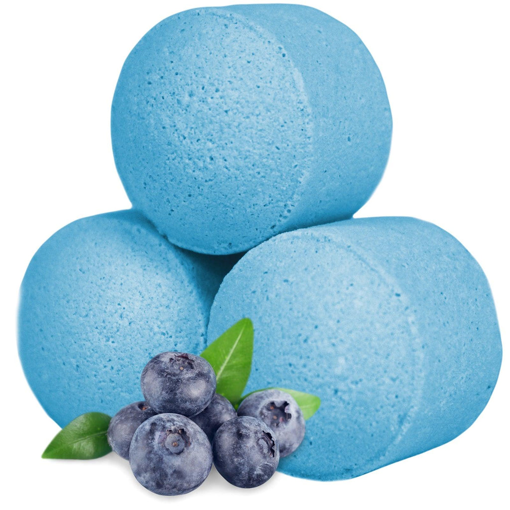 Pack Of 10 Chill Pills (Mini Bath Bombs) - Blueberry