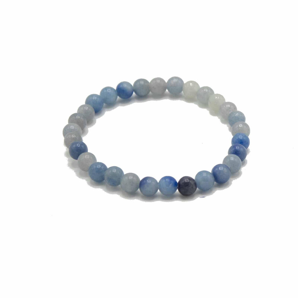 Gemstone Manifestation Bracelet - Blue Lace Agate - Independence - Buy 0 at GiftMasters.co.uk
