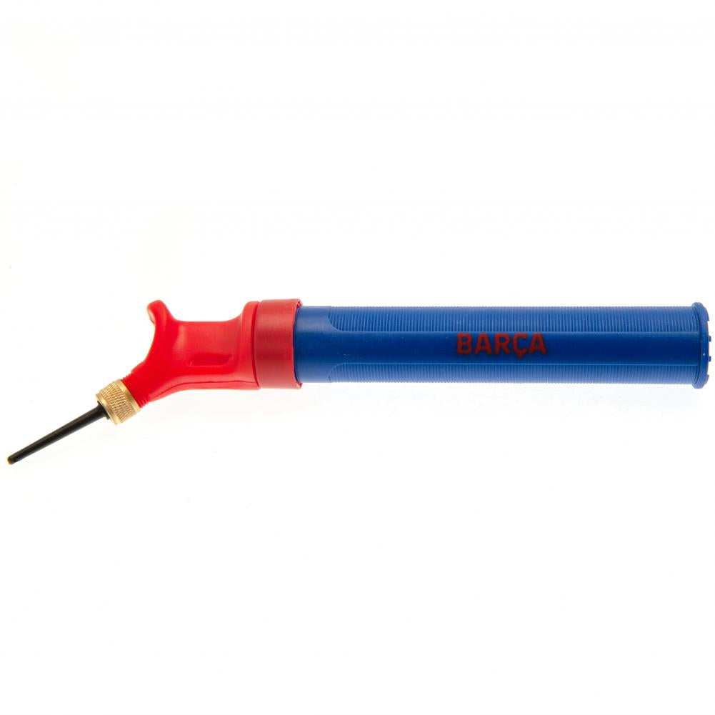 FC Barcelona Dual Action Football Pump - Buy  at GiftMasters.co.uk