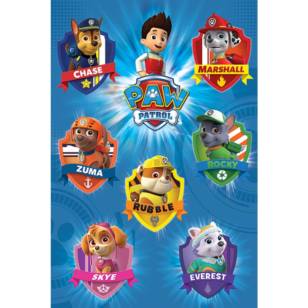 Paw Patrol Poster Crests 74 - Buy Posters at GiftMasters.co.uk