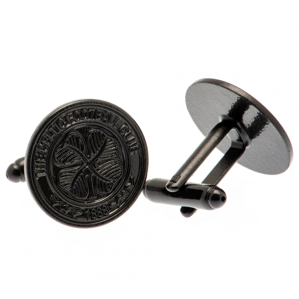Celtic FC Black IP Cufflinks - Buy Cufflinks at GiftMasters.co.uk