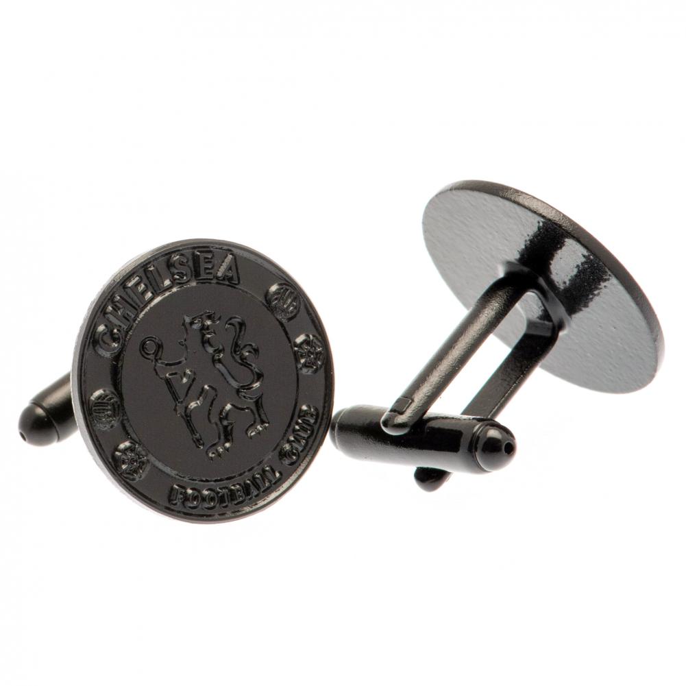 Chelsea FC Black IP Cufflinks - Buy Cufflinks at GiftMasters.co.uk