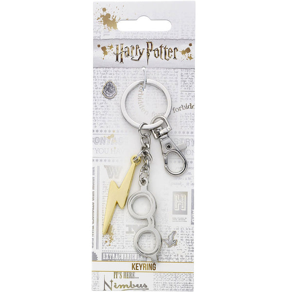 Harry Potter Charm Keyring Lightning Bolt & Glasses