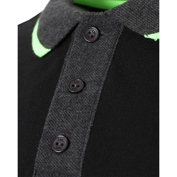 Liverpool FC Neon Panel Polo Charcoal