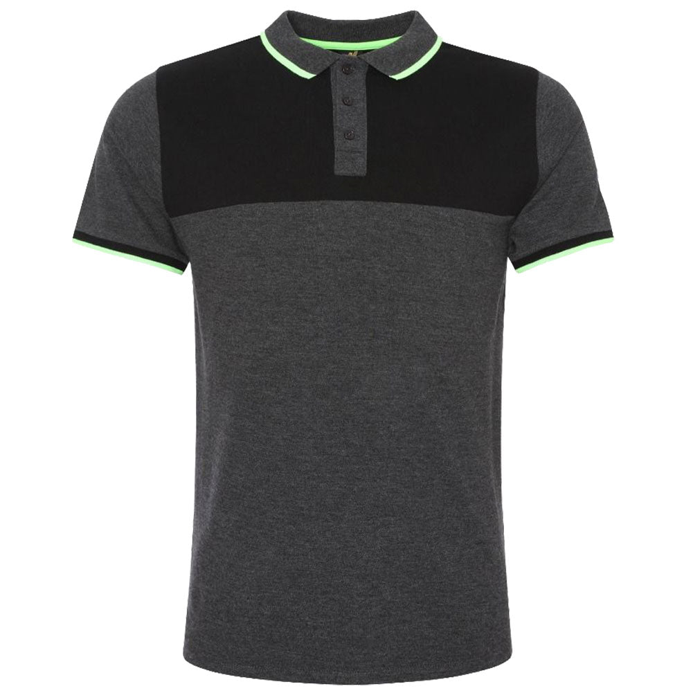Liverpool FC Neon Panel Polo Charcoal - Buy Polos, Tees & Shirts at GiftMasters.co.uk
