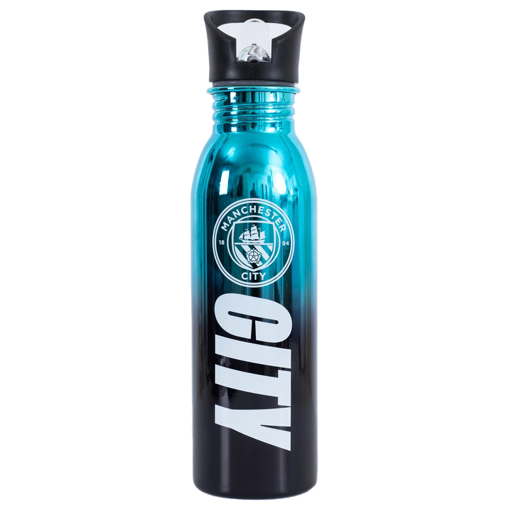 Manchester City FC UV Metallic Drinks Bottle - Buy Sports Bottles at GiftMasters.co.uk
