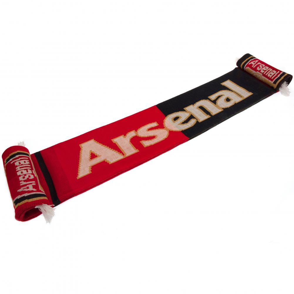 Arsenal FC Split Scarf - Buy Gloves & Scarves at GiftMasters.co.uk