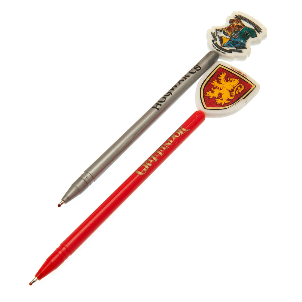 Harry Potter 2pk Pen & Topper Set - Buy Pens & Pencils at GiftMasters.co.uk