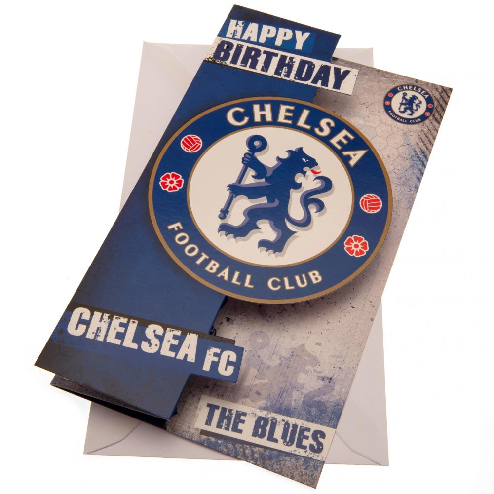 Chelsea FC The Blues Birthday Card - Buy Cards & Gift Wrap at GiftMasters.co.uk