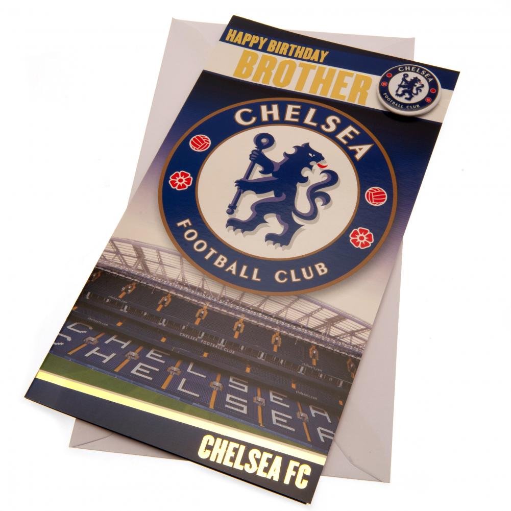Chelsea FC Brother Birthday Card - Buy Cards & Gift Wrap at GiftMasters.co.uk