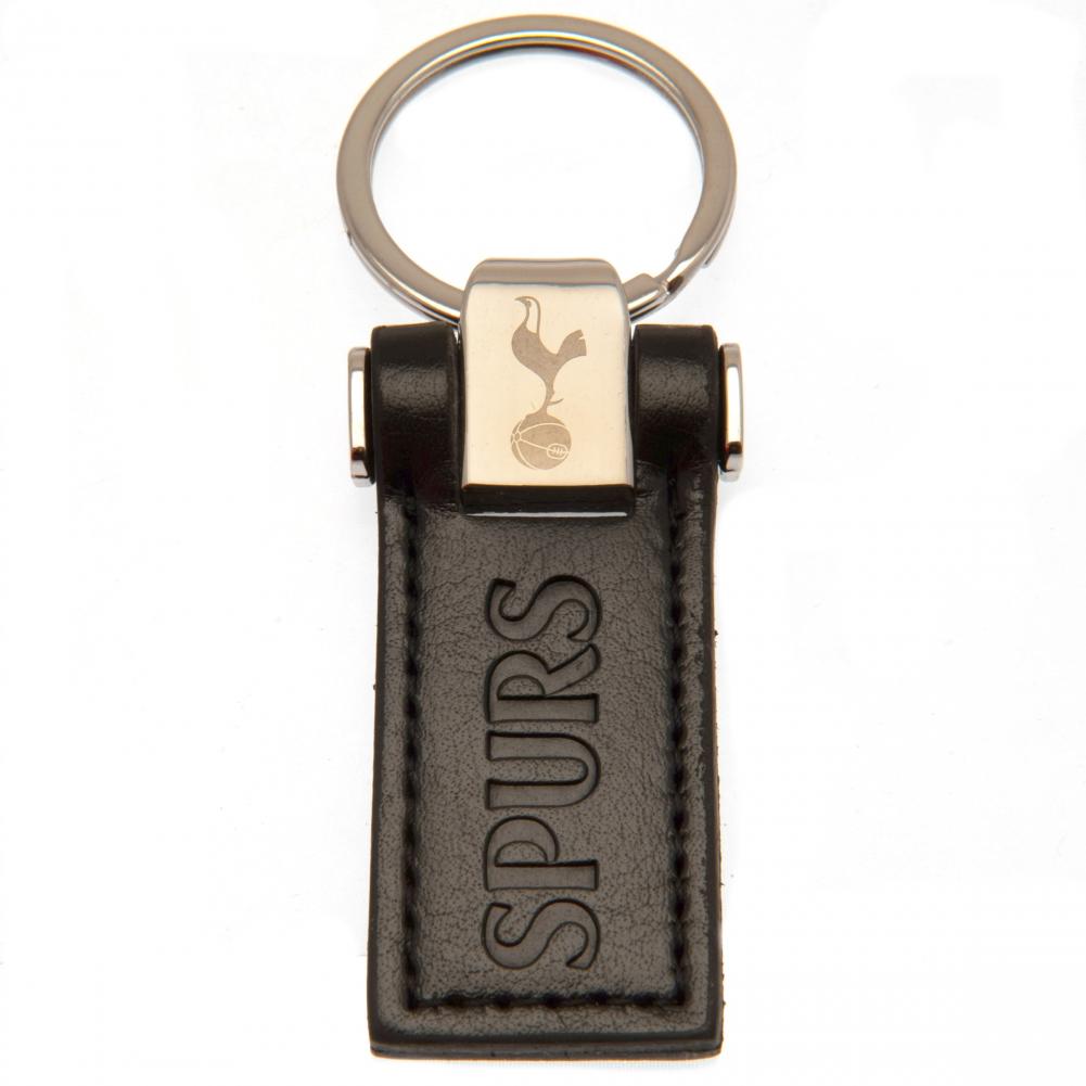Tottenham Hotspur FC Leather Key Fob - Buy Keyrings & Pens at GiftMasters.co.uk