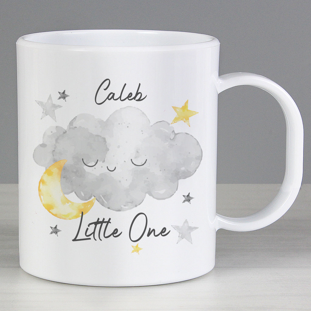 Personalised Little One Cloud Plastic Mug - Buy Mugs at GiftMasters.co.uk