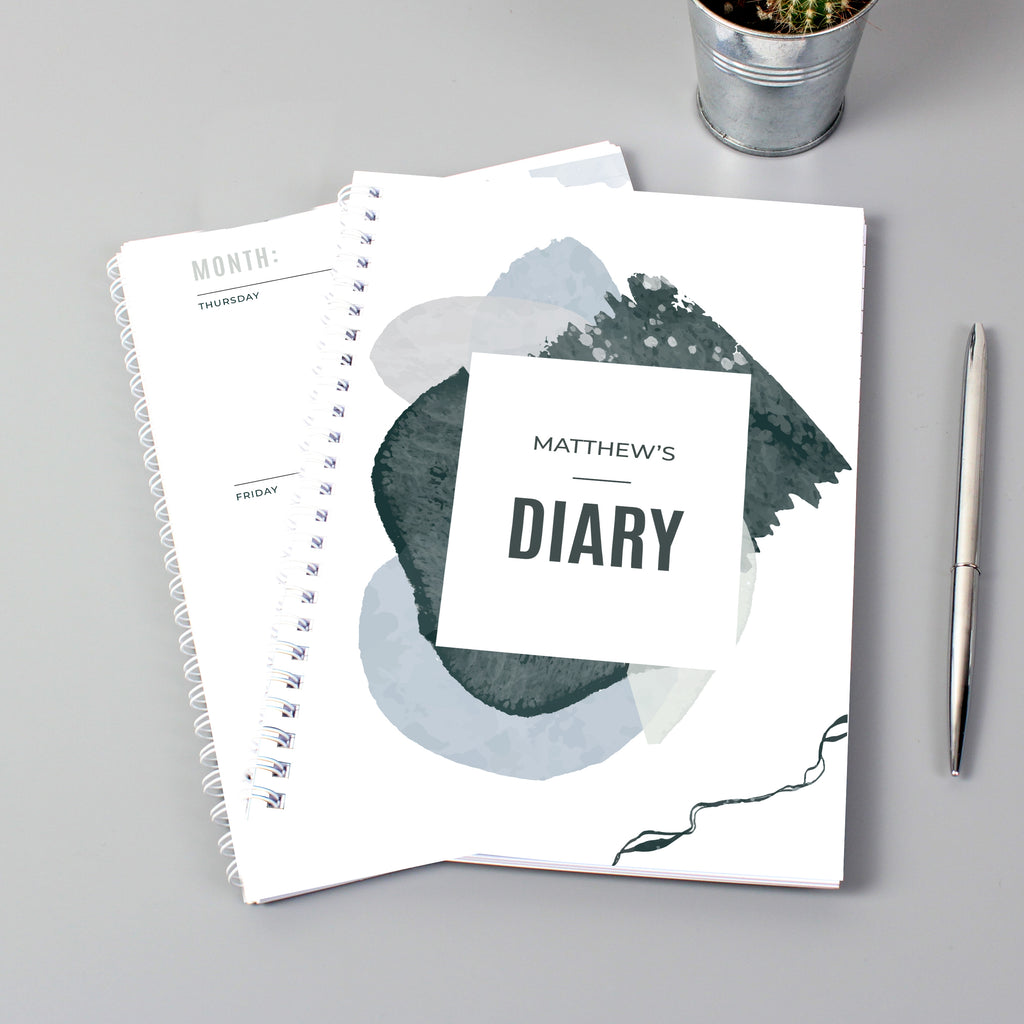 Personalised Abstract A5 Diary - Buy Stationery & Pens at GiftMasters.co.uk