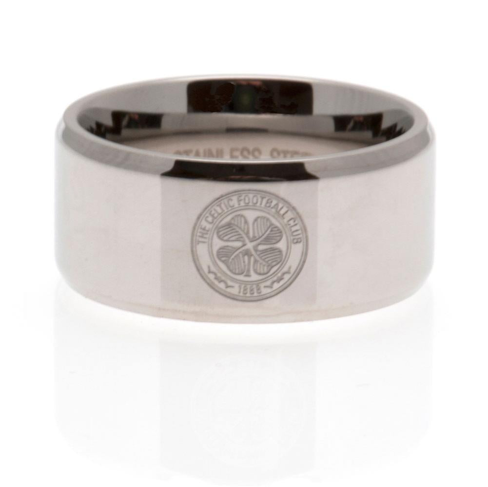 Celtic FC Band Ring - Buy Stainless Steel at GiftMasters.co.uk